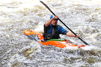 ORANGE AND BLACK KAYAK