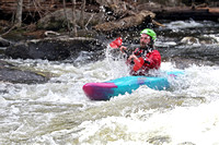 PINK BLUE KAYAK